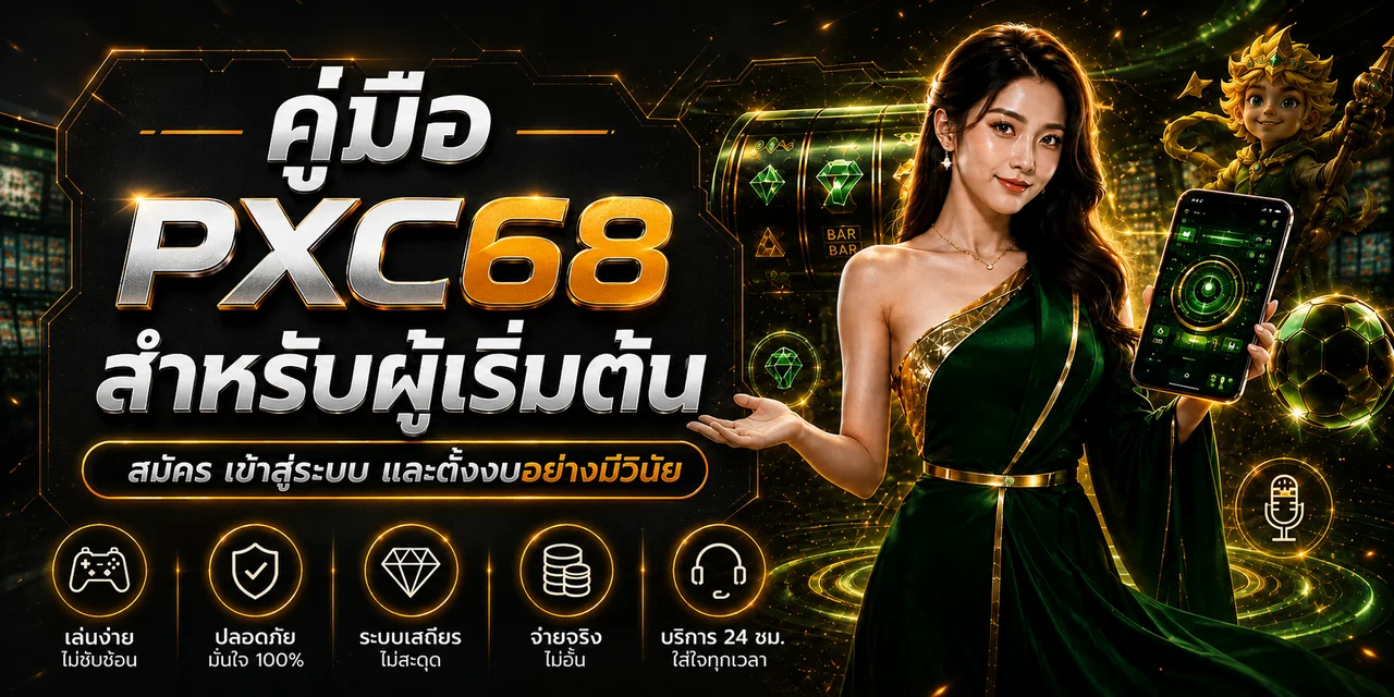 PXC68 คู่มือสมัคร เข้าสู่ระบบ ฝากถอน สำหรับมือใหม่